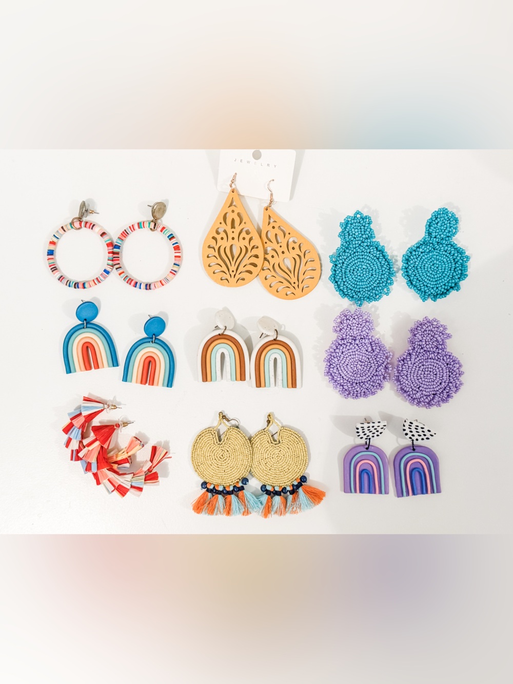 21 pairs statement earrings